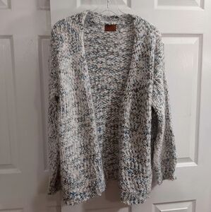 Pol Women’s Medium Cardigan Fuzzy Fall Open Front Sweater